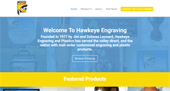 Desktop Screenshot of hawkeyeengraving.com