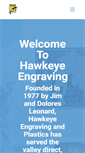 Mobile Screenshot of hawkeyeengraving.com