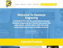 Tablet Screenshot of hawkeyeengraving.com